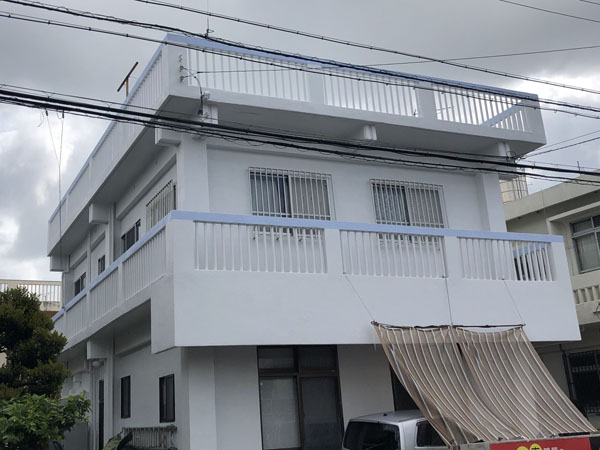 外壁塗装後の沖縄県宜野湾市S邸