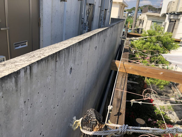 外壁塗装前の沖縄県うるま市Sアパート様