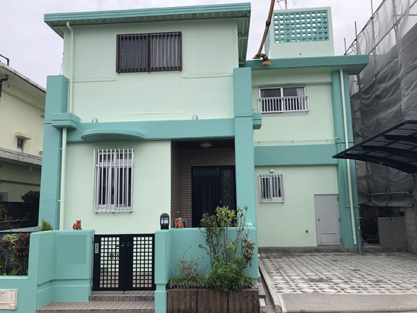外壁塗装後の沖縄県八重瀬町M邸