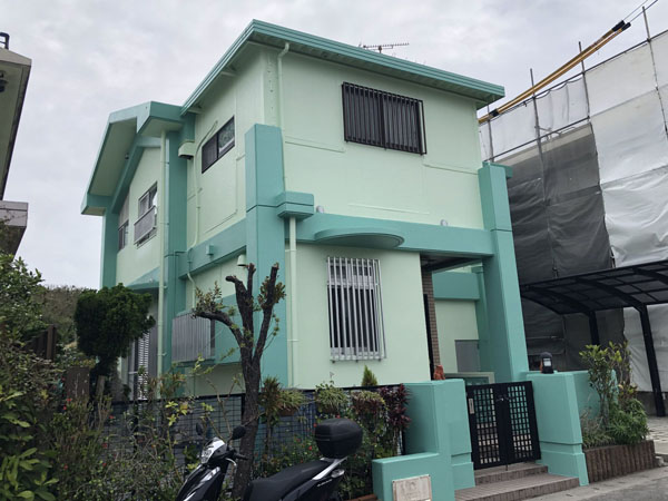 外壁塗装後の沖縄県八重瀬町M邸