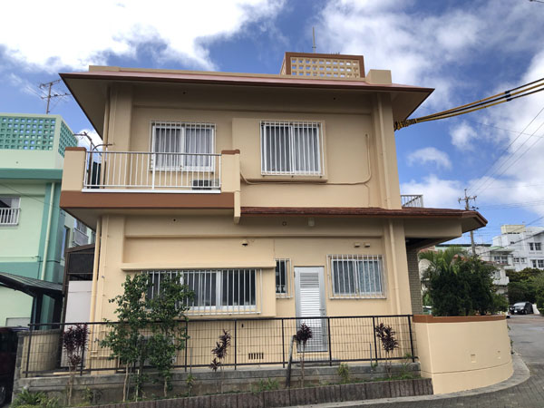 外壁塗装後の沖縄県八重瀬町Ｎ邸