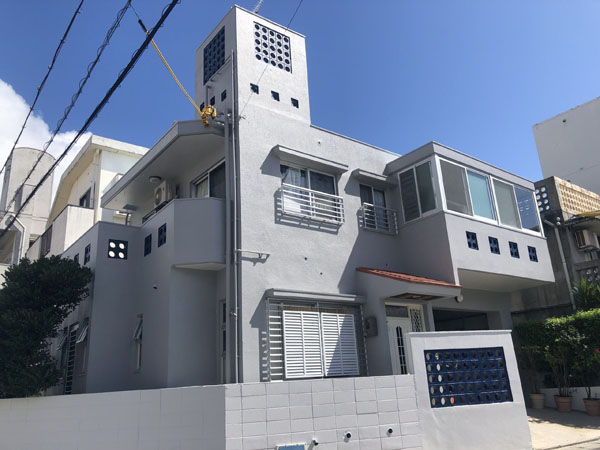外壁塗装後の沖縄県浦添市Ｔ邸