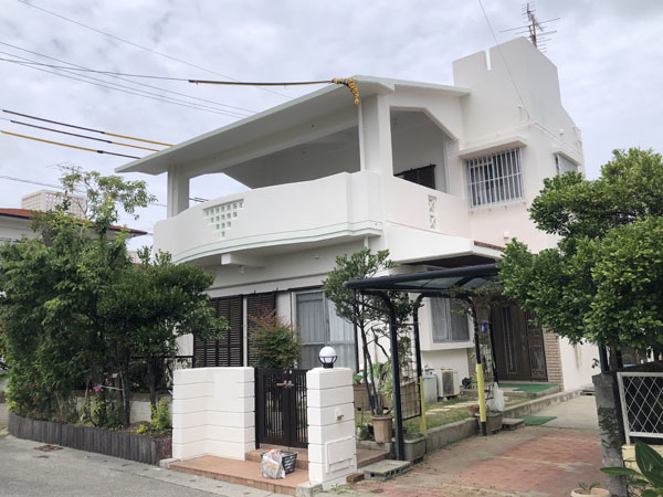 外壁塗装後の沖縄県八重瀬町Ｆ邸