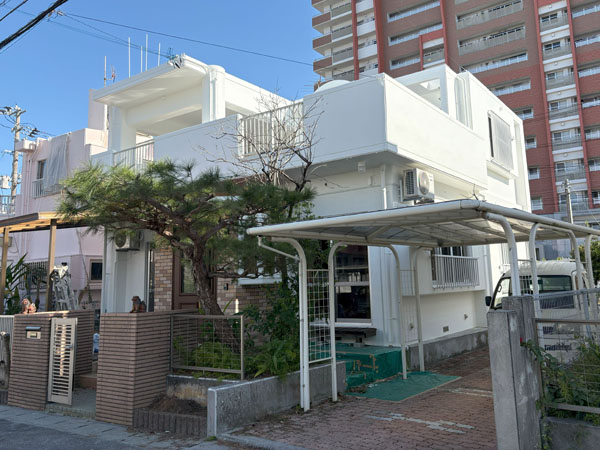 外壁塗装後の沖縄県北谷町N邸