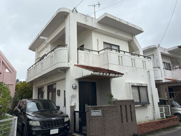 外壁塗装前の沖縄県那覇市Ｍ邸