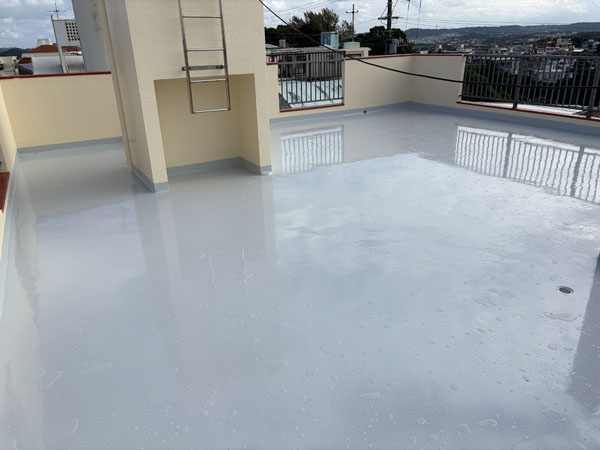 豊見城市Ｋ様邸の屋上遮熱防水工事後