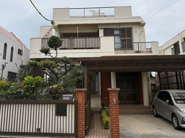 外壁塗装前の豊見城市Ｋ様邸