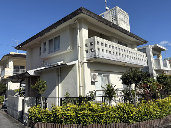 外壁塗装前の八重瀬町Ｏ様邸