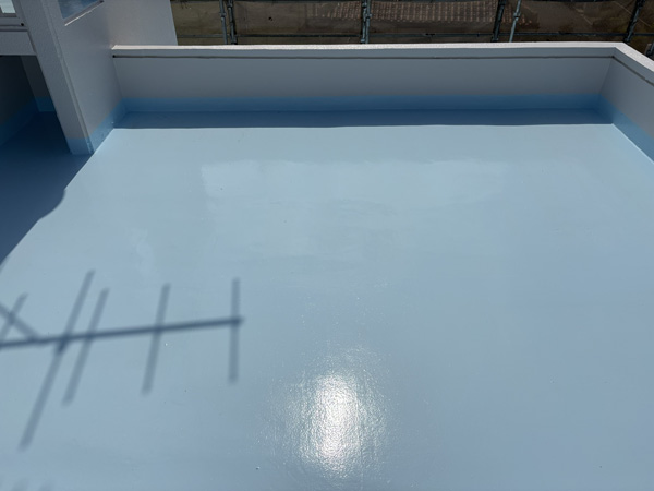 豊見城市Ｏ様邸の屋上遮熱防水工事後