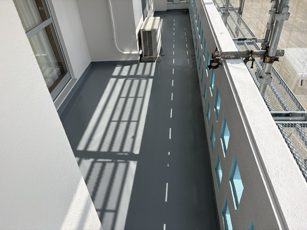 豊見城市Ｏ様邸のベランダ遮熱防水工事後