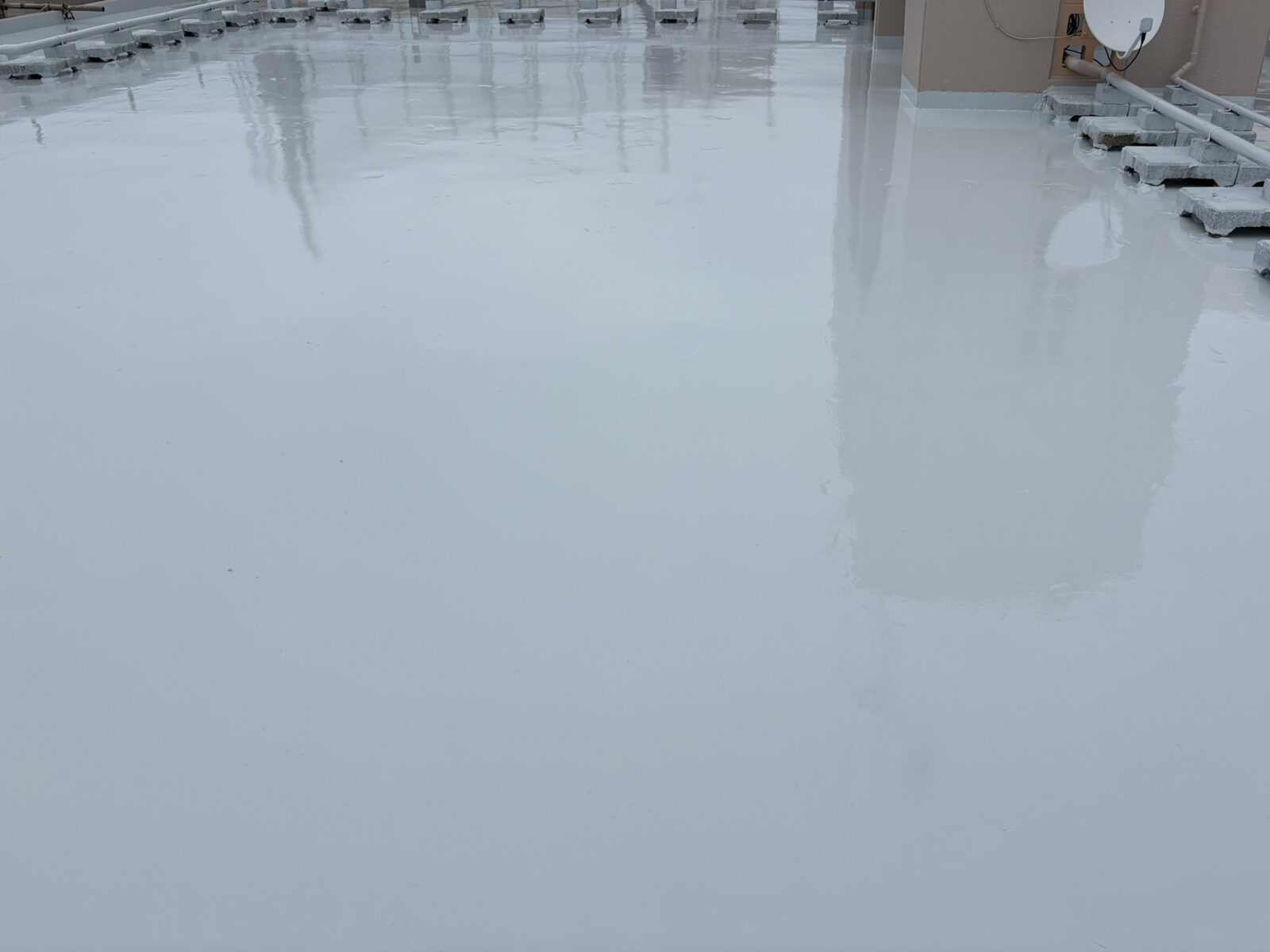 糸満市Ｍ様邸の屋上遮熱防水工事後
