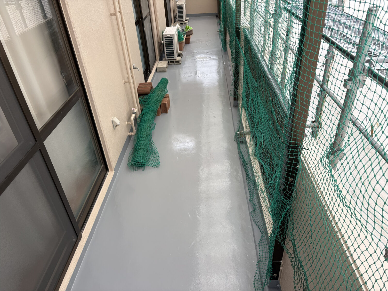 那覇市A様邸のベランダ遮熱防水工事後