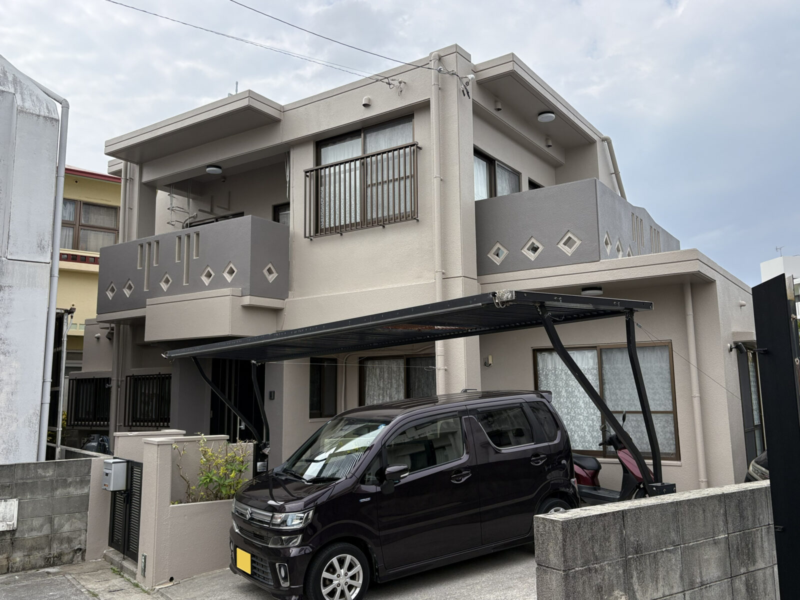 外壁塗装後の西原町Ａ様邸