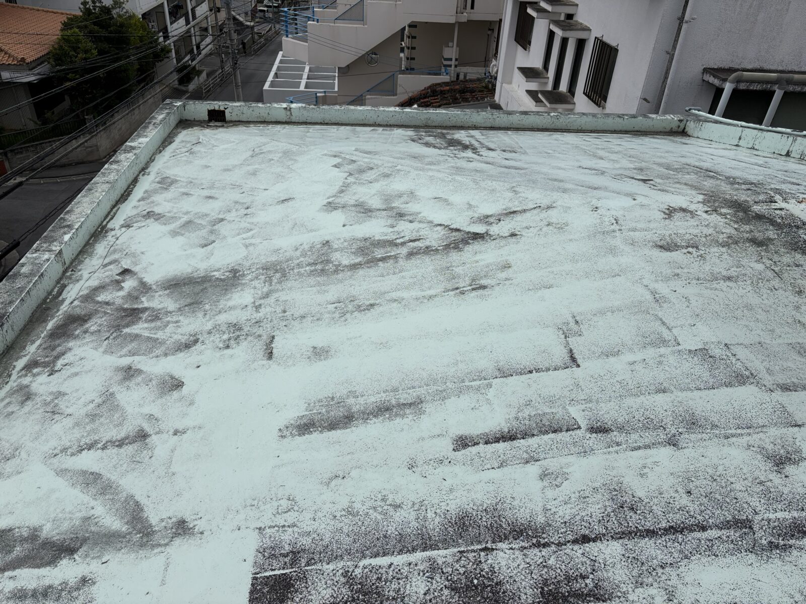 那覇市Ｋ様邸の屋上遮熱防水工事前