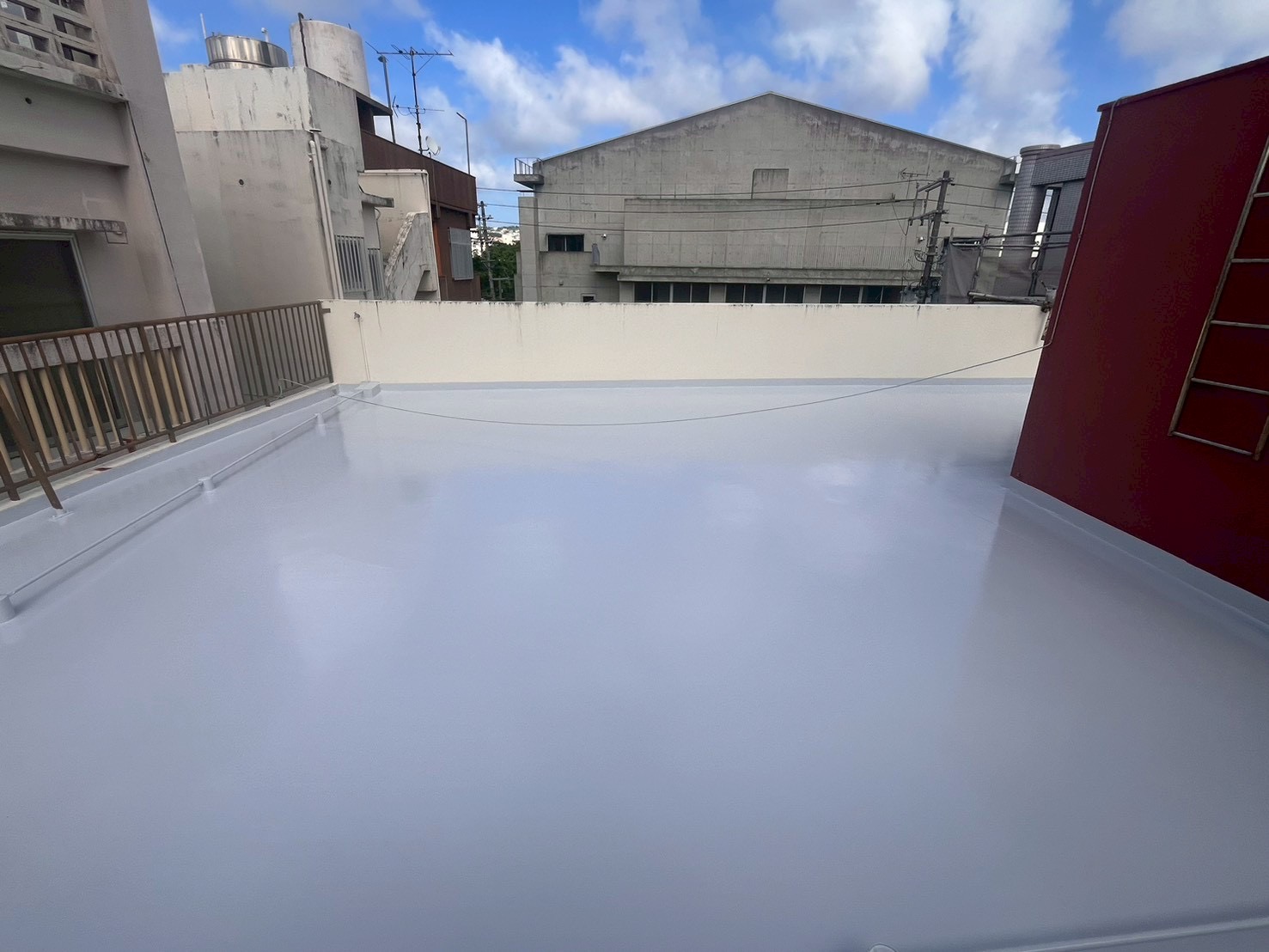 那覇市Ｙ様邸の屋上遮熱防水工事後