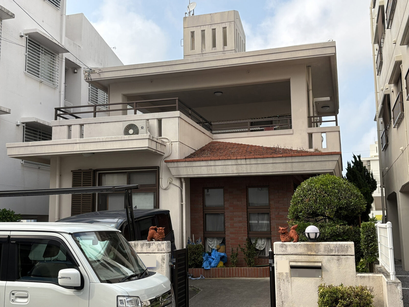 外壁塗装前の沖縄県那覇市S様邸